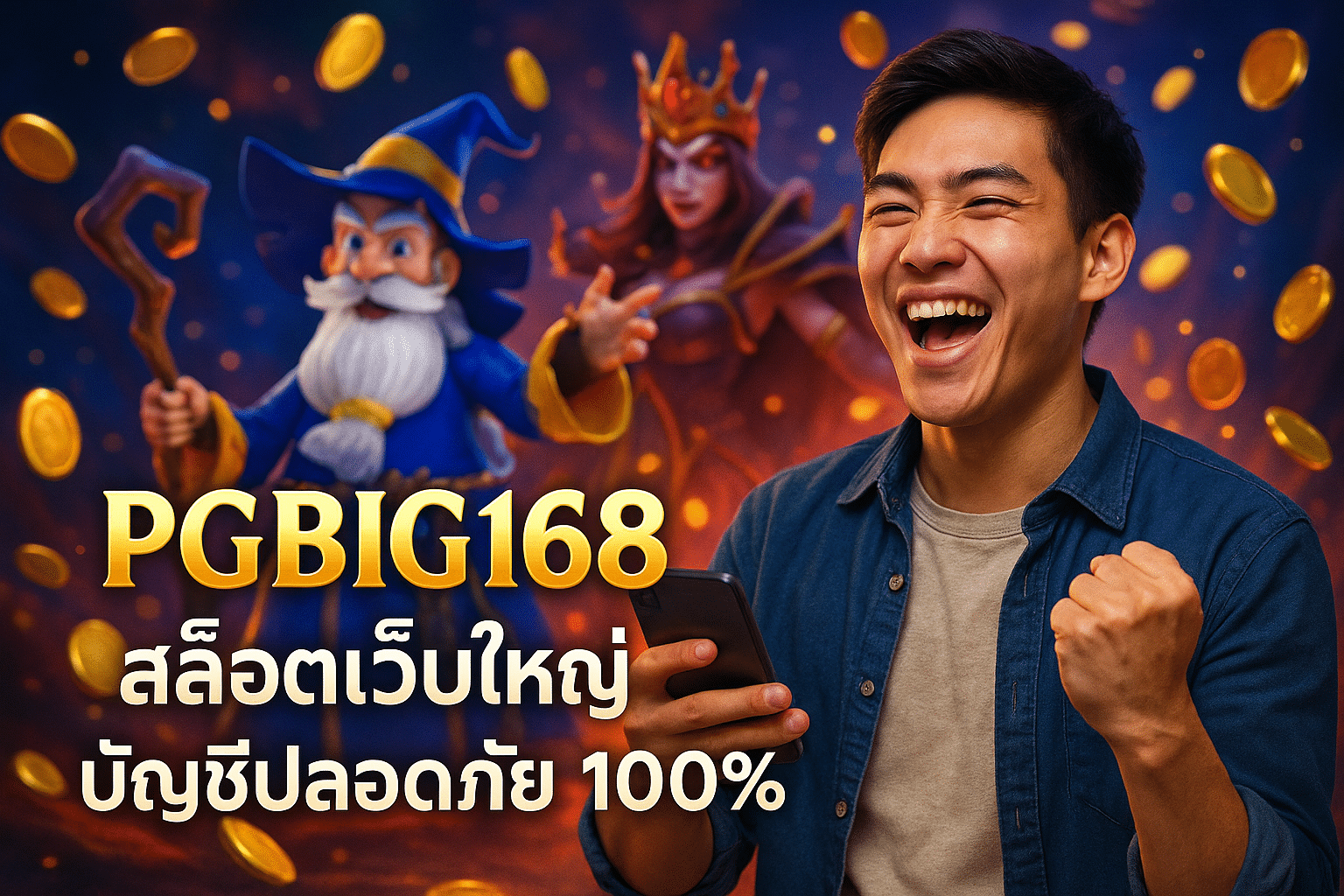 PGBIG1688 สล็อตเว็บใหญ่ บัญชีปลอดภัย 100%