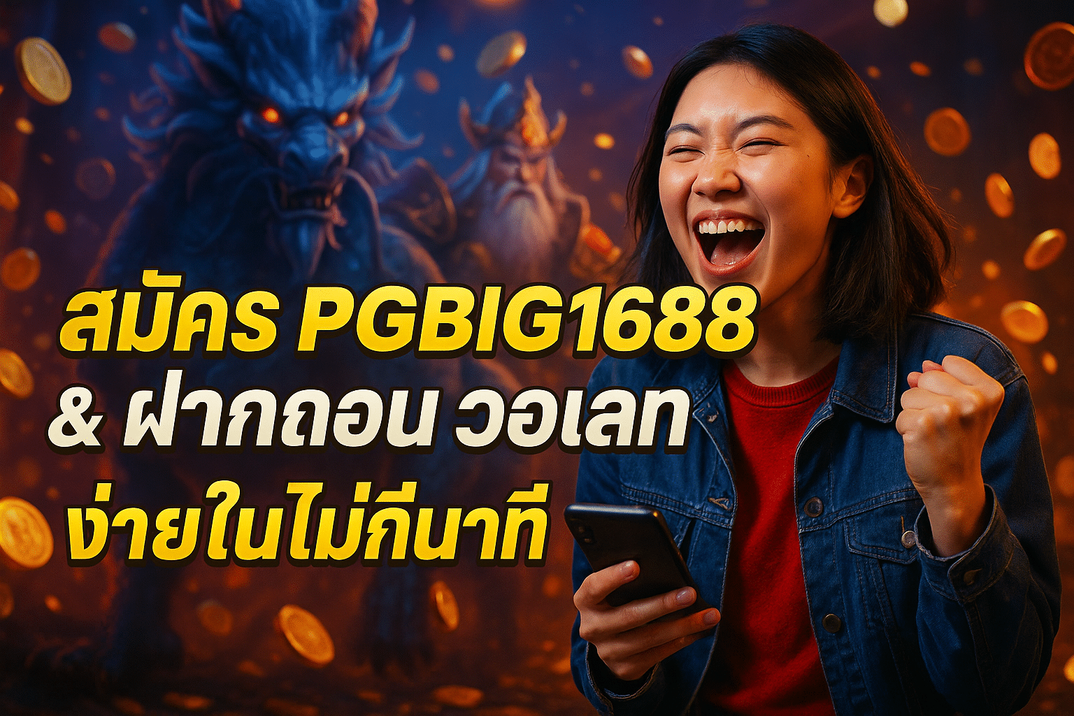สมัคร PGBIG1688 & ฝากถอน วอเลท ง่ายในไม่กี่นาที