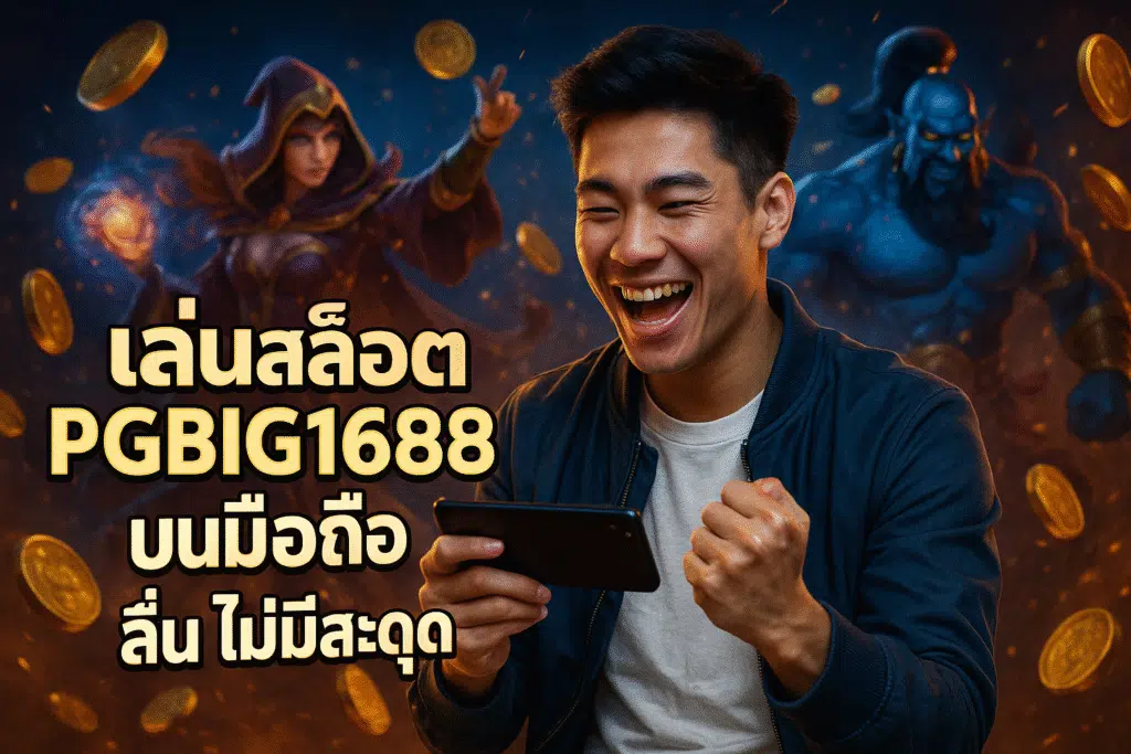 เล่นสล็อต PGBIG1688 บนมือถือ ลื่น ไม่มีสะดุด
