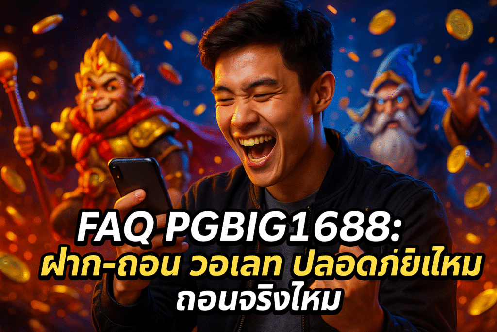 FAQ PGBIG1688: ฝาก-ถอน วอเลท ปลอดภัยไหม ถอนจริงไหม